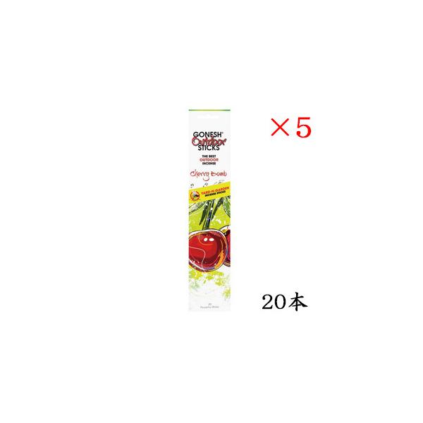 �K�[�l�b�V�� GONESH incense 20 sticks OUTDOOR CHERRY BOMB ×5�Z�b�g