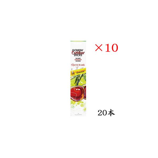 �K�[�l�b�V�� GONESH incense 20 sticks OUTDOOR CHERRY BOMB ×10�Z�b�g