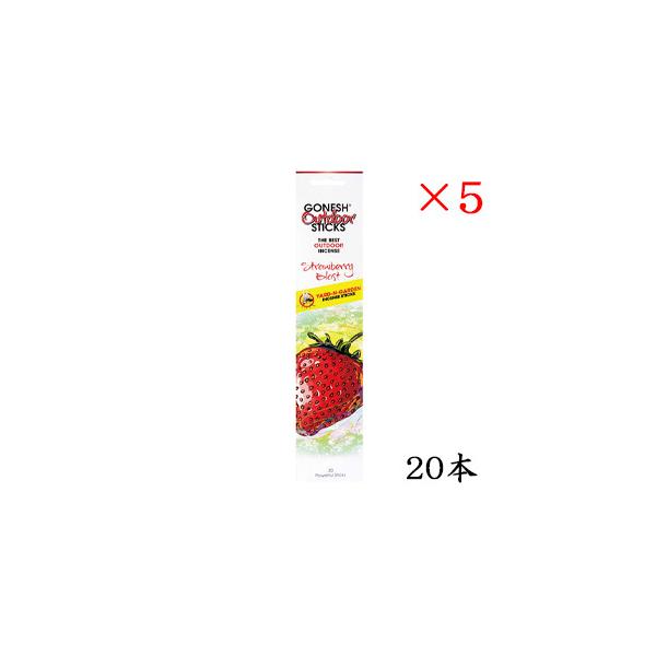 �K�[�l�b�V�� GONESH incense 20 sticks OUTDOOR STRAWBERRY BLAST ×5�Z�b�g
