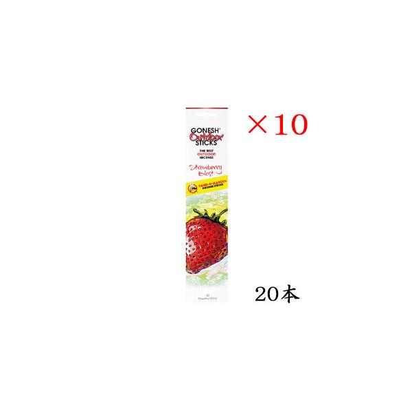 �K�[�l�b�V�� GONESH incense 20 sticks OUTDOOR STRAWBERRY BLAST ×10�Z�b�g