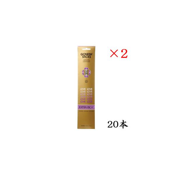 K[lbV GONESH incense 20 sticks EXTRARICH LOVE ×2Zbg