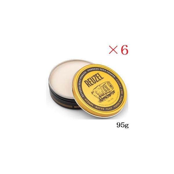 ルーゾー REUZEL セヴァードヘッド クレイ ポマード 95g ゴールド ×6