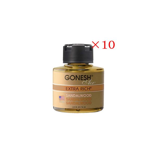 K[lbV GONESH LIQUID AIRFRESHENER SANDALWOOD ×10Zbg