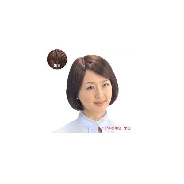 NEW 分け目ヘアピース NYH-15(栗色・人毛100%) : アットBeauty Yahoo