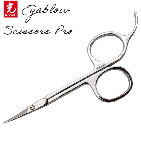 ●小指掛けとリングの曲がりプロ用理美容シザーのように小指かけがついています。指がブレることなくカットすることができ、親指のリングの曲がり具合が手の負担を軽減させます。●刃先の長さと細さ眉毛1本1本が切れるので、細かいところの作業がしやすい刃...