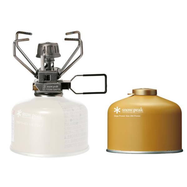 スノーピーク シングルコンロ ギガパワーストーブ「地」オート+ギガパワーガス250プロイソ【2点セット】 snow peak（スノーピーク） シングルコンロ ギガパワーストーブ「地