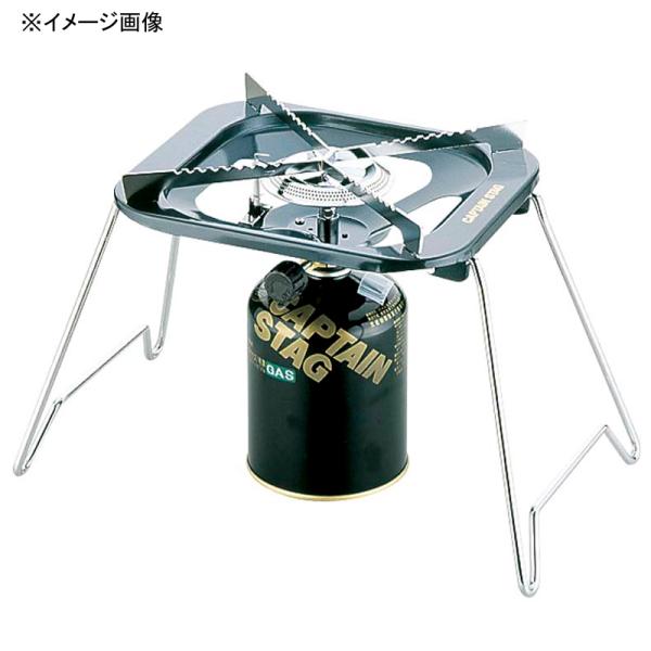 シングルコンロ キャプテンスタッグ 大型五徳ガスバーナーコンロ(収納