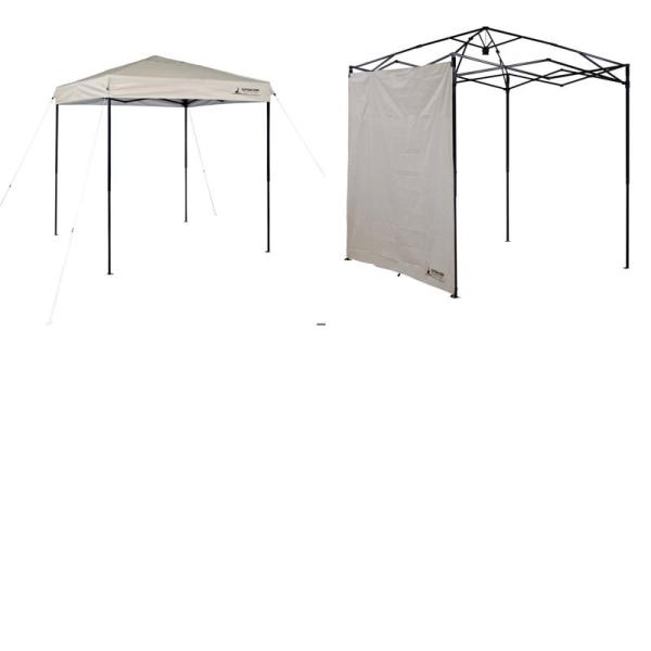 キャプテンスタッグ イベントテント・タープ 【2点セット】クイックアップシェード 200UV-S シルバーコーティング + サイドパネル  200×200 イベントテント・タープ キャプテンスタッグ 2点セット クイックアップ