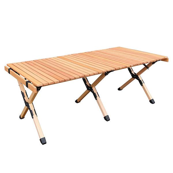 KAKURI アウトドアテーブル ウッドロールテーブル  120cm アウトドアテーブル KAKURI ウッドロールテーブル 120cm : アット防災