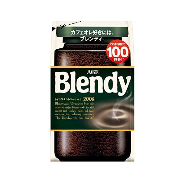 AGF ブレンディ 袋 200g 【 インスタントコーヒー 】【 水に溶ける