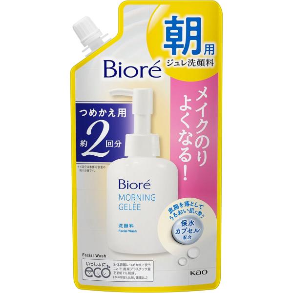 ビオレ 朝用ジュレ洗顔料 つめかえ用 2回分 アクアフローラルの香り 160ミリリットル (x 1)
