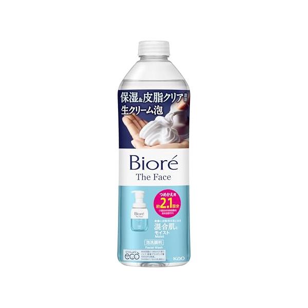 ビオレ ザフェイス モイスト つめかえ用 340ml(約2.1回分)【泡洗顔】【まさつレス】【皮脂・乾燥】