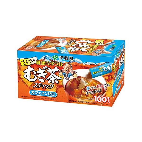 伊藤園 さらさら 健康ミネラルむぎ茶 0.8g×100本 (スティックタイプ)