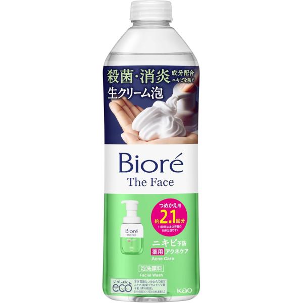 ビオレ ザフェイス アクネケア つめかえ用 340ml(約2.1回分)【泡洗顔】【まさつレス】【ニキビ予防】【殺菌・消炎成分配合】
