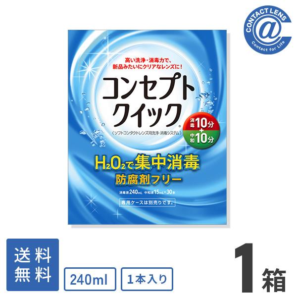 ケア用品 コンセプトクイック(消毒液240ml×1本＋中和液15ml×30本)×1箱