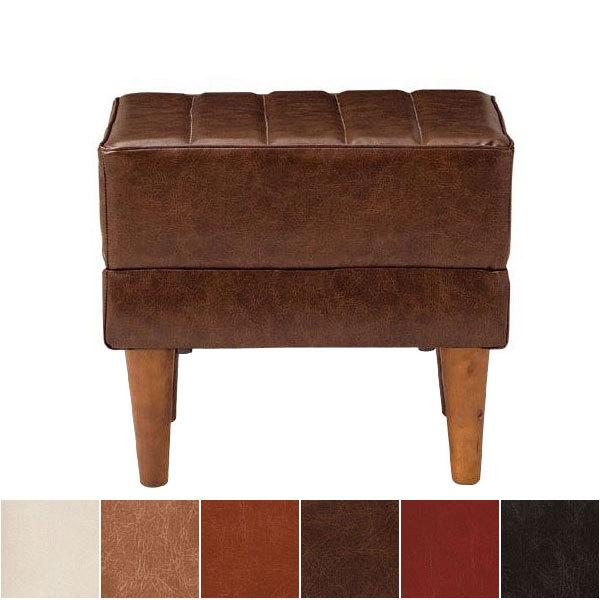 スツール オットマン JAM-LD PVCレザー モールドウレタンクッション