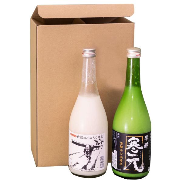 佐渡の濁り酒どぶろくセット 720ml×2 昔ながらの佐渡のどぶろく12度 にごり酒 寒元原醪19度 爆買