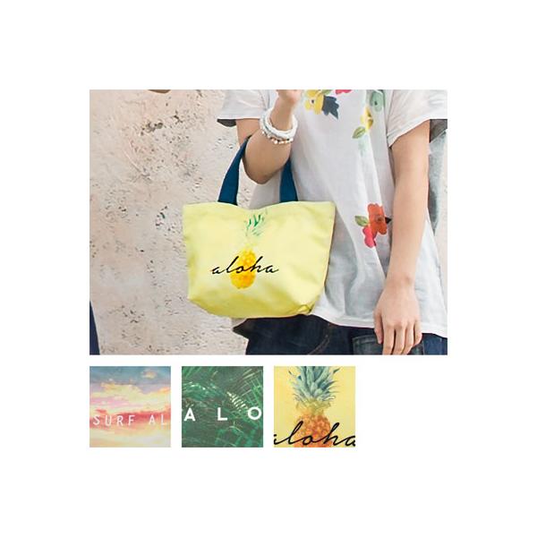 トート バッグ 〈 サンセット リーフ パイナップル 〉 送料無料 帆布