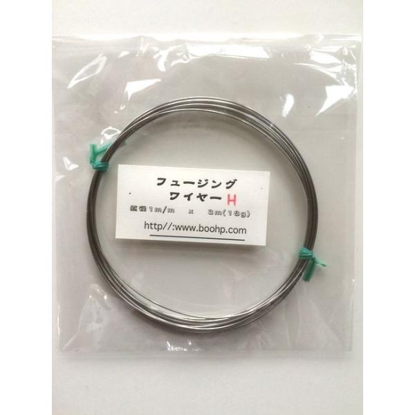 太さ：1mm。長さ：3m。焼成の際、ガラスに挟んでアクセサリーにできます。