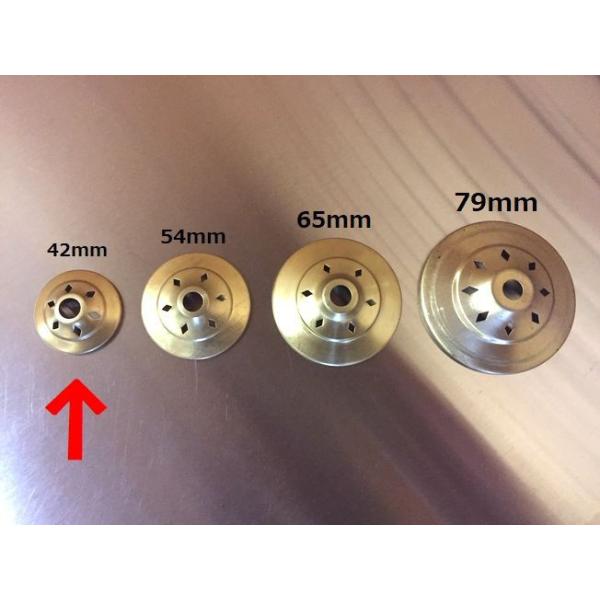 直径約42mm。丸型のキャップです。