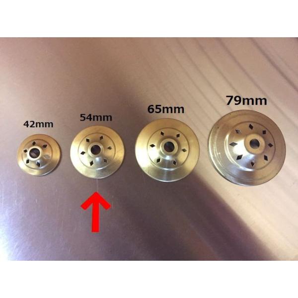 直径約54mm。丸型のキャップです。