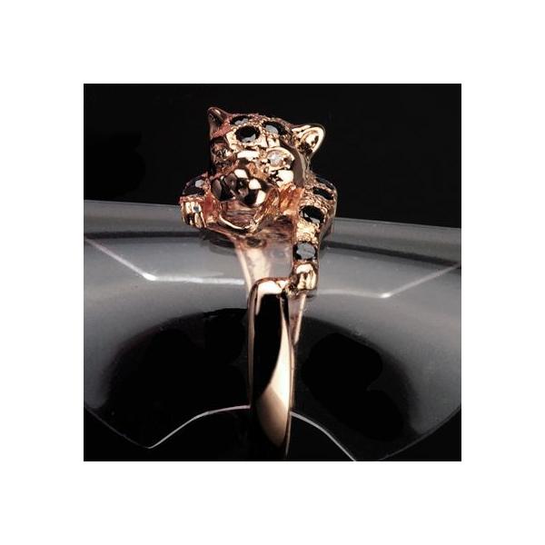 ダイヤモンド リング 指輪 0.61ct K10/K18・WG/YG/PG ブラック