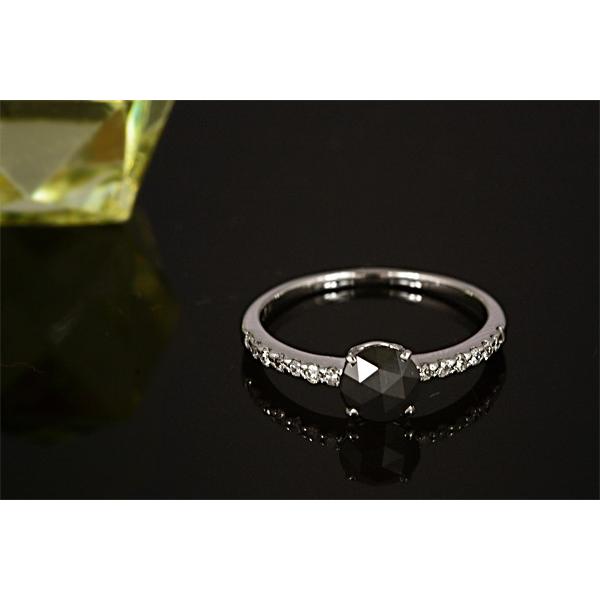 k18WG天然石ダイヤモンドリング