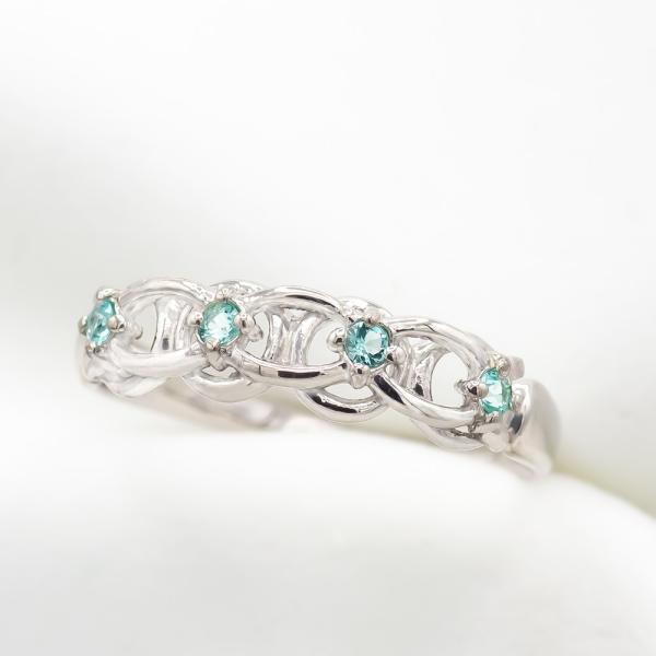 パライバトルマリンの10Kリング 約10号 l36-0930c.jpg