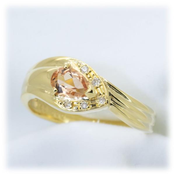 インペリアルトパーズ リング 指輪 0.5ct K10WG/K10YG/K18WG/K18YG