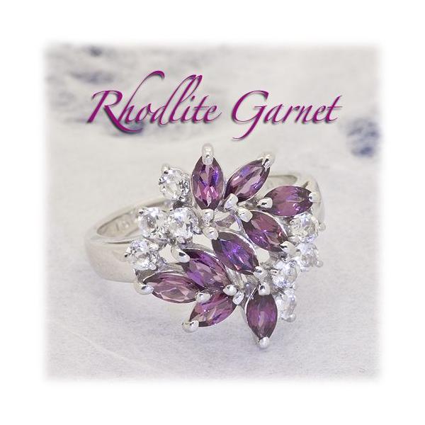 ロードライト ガーネット リング 指輪 1.6ct SV925/K10WG/K10YG/K10PG