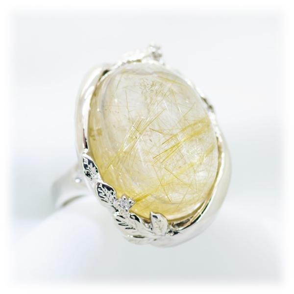 タイチンフラワールチルクォーツ　リング　タイチンフラワールチルクォーツ　指輪 タイチンフラワールチルクォーツ リング タイチンフラワールチル