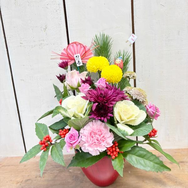 お正月飾りアレンジ〜蓮花〜