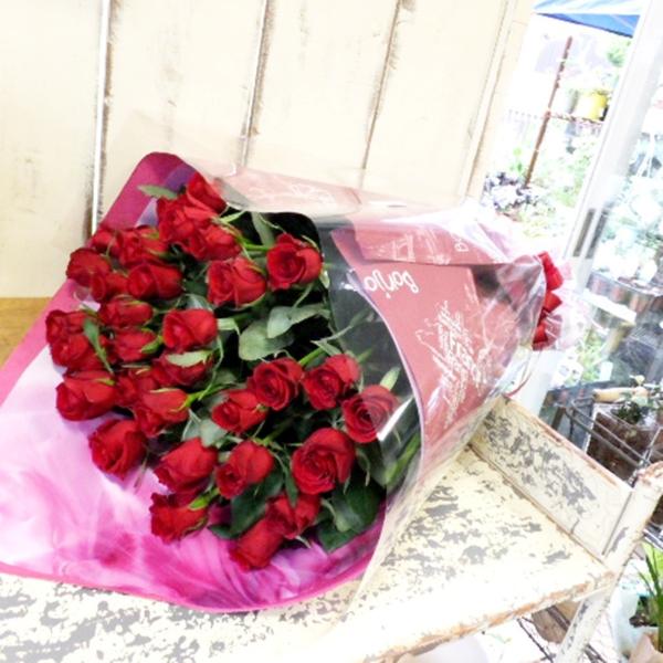 赤バラ30本の花束誕生日結婚祝い婚約記念日