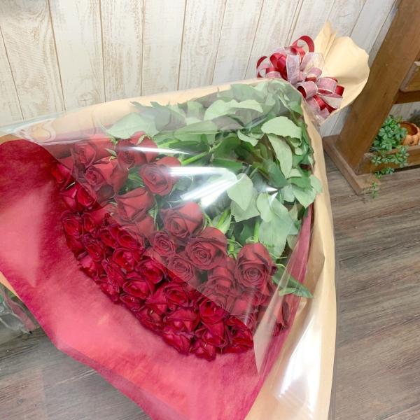 赤バラ40本の花束誕生日結婚祝い婚約記念日