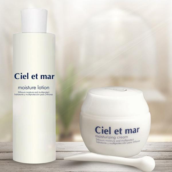 シエル エ メール モイスチュアローション 150mlとシエル エ メール モイスチュアライジングクリーム 50gのお得なセットシエル エ メール モイスチュアローション 150ml：年齢とともに減少する、アクアポリン（水の通り道）に着目、...