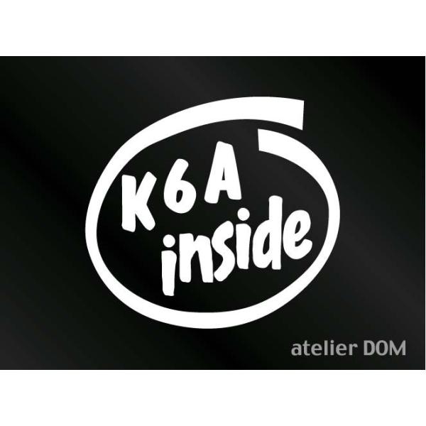 INSIDEステッカー K6A インサイド ジムニーJB23 アルトワークスHA21S カッティングステッカー カッティングシール ステッカーチューン