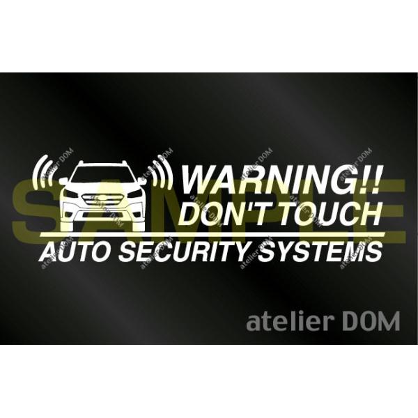 スバル レガシィ アウトバック BT用 セキュリティーステッカー3枚セット[外貼りタイプ]