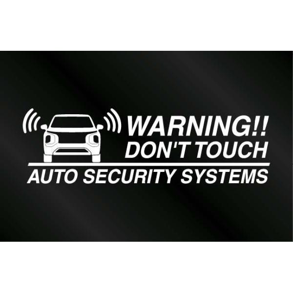 ミツビシ アウトランダー PHEV GN0W用セキュリティーステッカー3枚セット[外貼りタイプ]