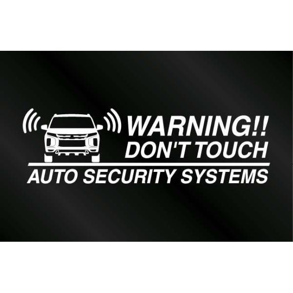 ミツビシ RVR GA4W 後期用セキュリティーステッカー3枚セット[外貼りタイプ]