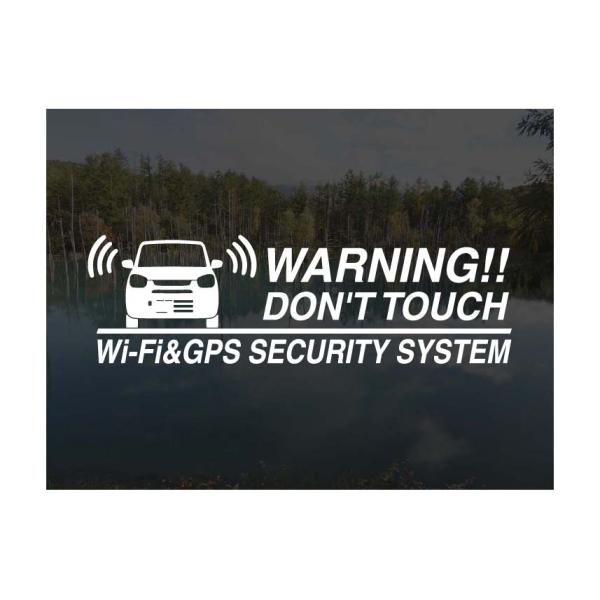 [内貼りタイプ]スズキ アルト HA37S HA97S 後期用 Wi-Fi &amp; GPS セキュリティーステッカー3枚セット