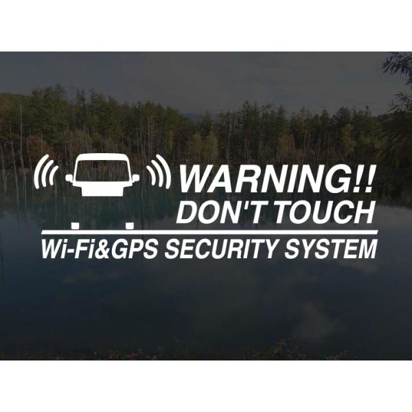 [外貼りタイプ]スズキ エブリイ Jリミテッド用 Wi-Fi & GPS セキュリティーステッカー3枚セット