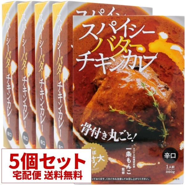 一条もんこ監修 スパイシーバターチキンカレー 5個セット 中辛 一条もんこ監修 スパイシーバターチキンカレー 5個セット 中辛