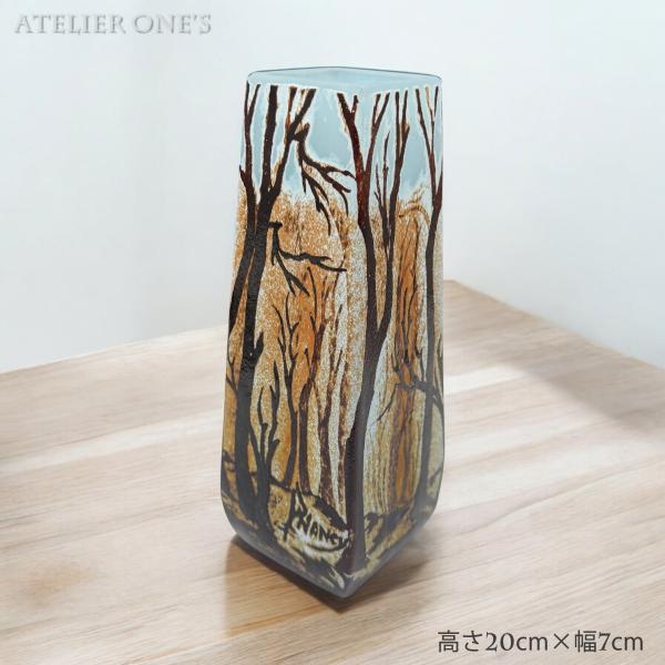 【証明書付】ドームナンシー 花瓶 エナメル彩 アンティーク 証明書付】 ドームナンシー 花瓶 エナメル彩 アンティーク 値下げしま