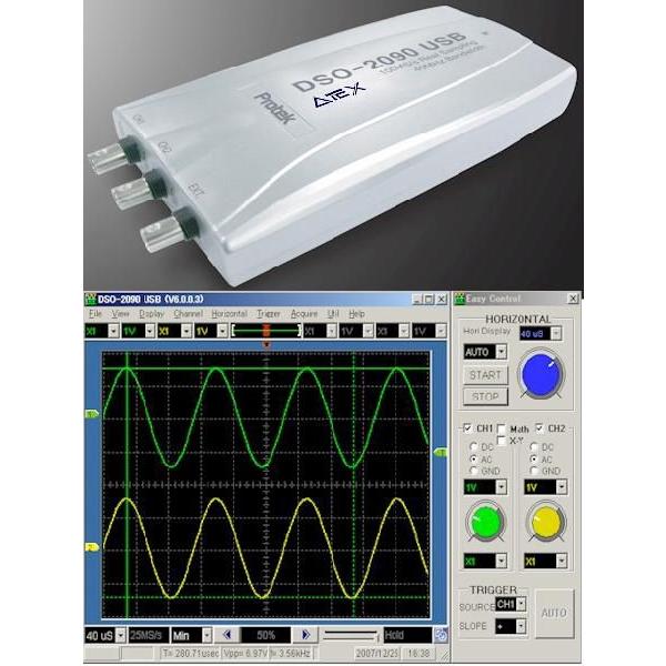 250ms S 100mhz帯域fft搭載pcベースデジタルオシロスコープdso2250 Usb Dso2250 アテックスscs 通販 Yahoo ショッピング