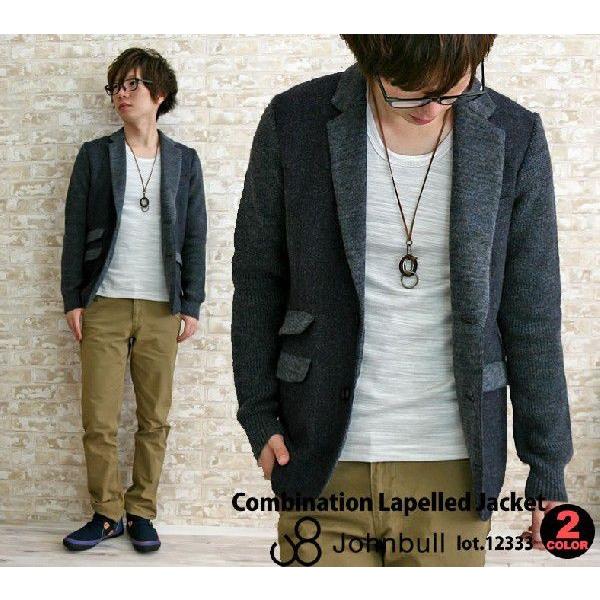 Johnbull men's コンビネーション ラペルド テーラードジャケット Johnbull ジョンブル メンズ コンビネーション ラペルド