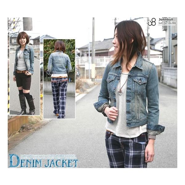 ジョンブル Johnbull メーカー公式 ヴィンテージ3rdタイプデニムジャケットgジャン レディース アウター おしゃれ ボーイフレンド