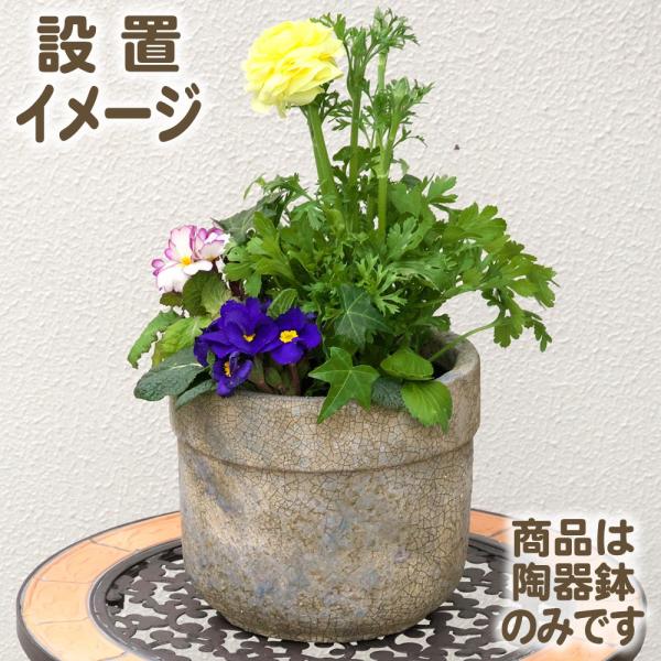 陶器鉢 フォレストポット 朧月 おぼろづき Lサイズ 直径cm 高さ17cm 1個 陶器植木鉢 m S11 フェンスのガーデンatガーデン 通販 Yahoo ショッピング