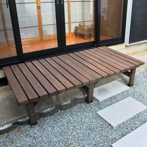 ウッドデッキ 縁台 キット おしゃれ 木製 デッキ縁台ストロング 180cm 90cm ダークブラウン 天板厚 35mm Buyee 日本代购平台 产品购物网站大全 Buyee一站式代购 Bot Online