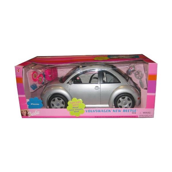 Barbie SILVER VW Beetle Car - Volkswagen New Vehicle Play