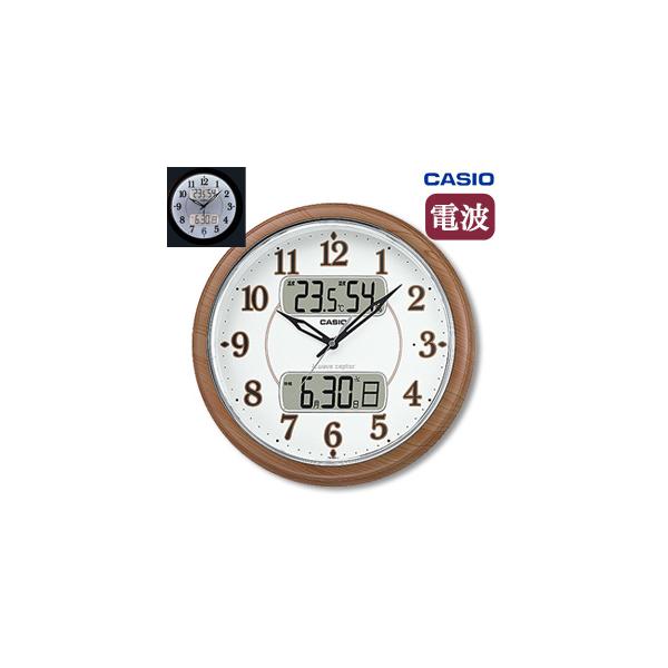 在庫有】電波掛け時計 時報 [カシオ フルブライト夜見えライト付き